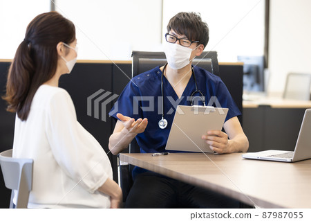 A woman who becomes pregnant with a corona vortex and consults with a doctor (infection, effects, vaccination, silver bullet) A woman who becomes pregnant with a corona vortex and consults with a doctor (infection, effects, vaccination, silver bullet) 87987055