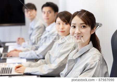 Business design development meeting scene Business design development meeting scene 87987090