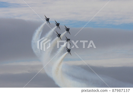 Flight of the US Navy aerobatic team "Blue Angels" Flight of the US Navy aerobatic team "Blue Angels" 87987137