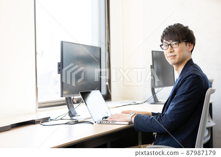 在coworking空間工作的人 在coworking空間工作的人 87987179