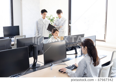 Business design development office scene Business design development office scene 87987342