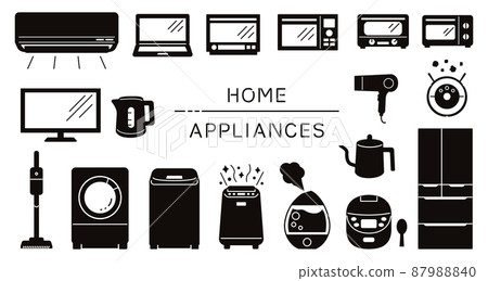 簡單的家用電器插圖集 87988840