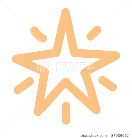 Isolated shiny star shape icon Vector Isolated shiny star shape icon Vector 87989082