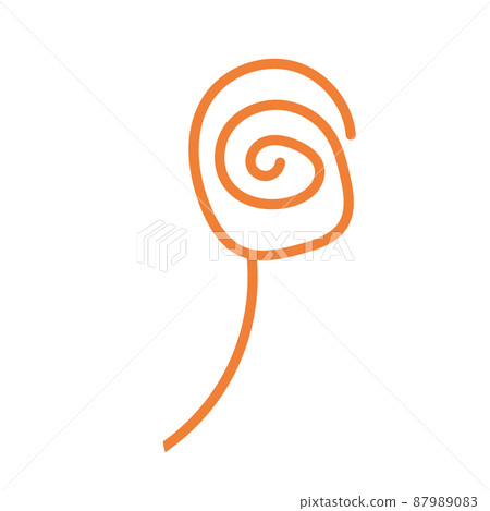 Isolated lollipop icon flat and simple design Vector Isolated lollipop icon flat and simple design Vector 87989083