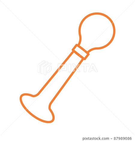 Isolated horn icon flat and simple design Vector 87989086