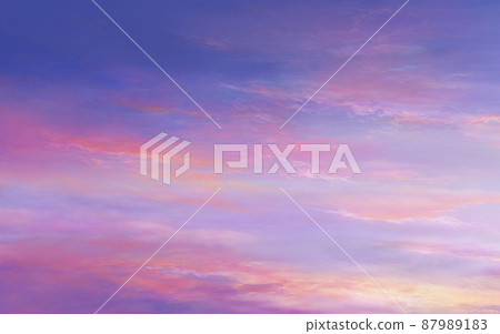 夏季日落天空景觀圖水平長 87989183