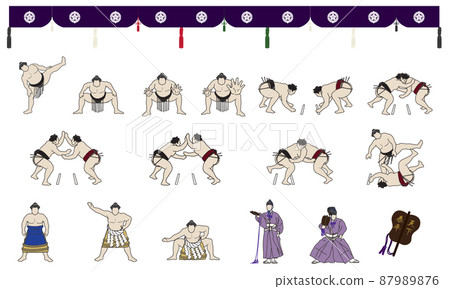 相撲選手和摔跤手 87989876