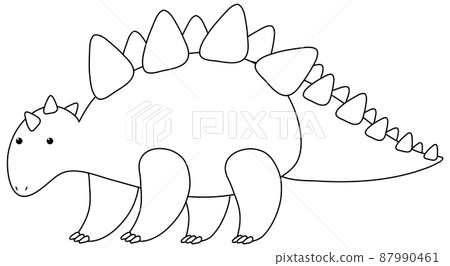 Black and white doodle character Black and white doodle character 87990461