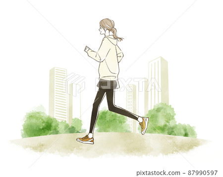Woman running 87990597