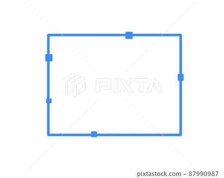 Simple blue decorative frame 87990987