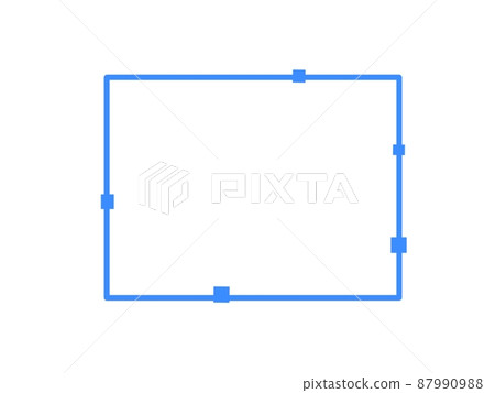 Simple blue decorative frame 87990988