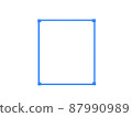Simple blue decorative frame 87990989