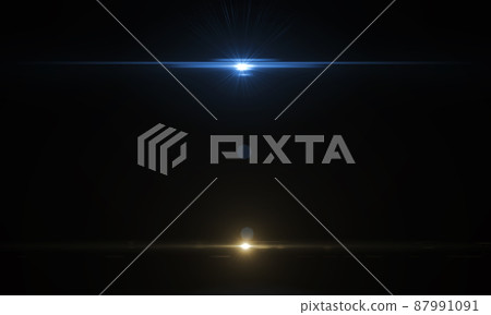 Lens Flare light over background. Easy to add overlay or screen filter over photos 87991091