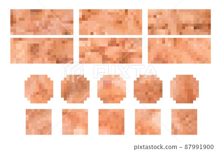 Censorship, censure blur pixel bars for censor face and censored mosaic vector effect. Censorship bars for naked photo, 18 plus nudity or adult explicit content censorship and sensitive picture screen 87991900