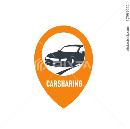 Car sharing service icon, taxi ride, rent and vehicle share vector symbol. Carsharing or auto carpool service emblem for passenger transport exchange trade and driver share carpooling system Car sharing service icon, taxi ride, rent and vehicle share vector symbol. Carsharing or auto carpool service emblem for passenger transport exchange trade and driver share carpooling system 87991962