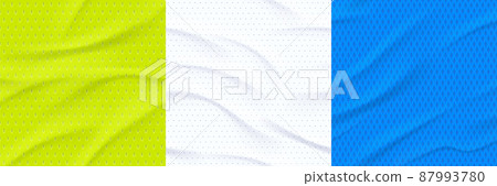 Textures of sports jersey, athletic shirt material Textures of sports jersey, athletic shirt material 87993780