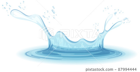 A water splash on white background A water splash on white background 87994444
