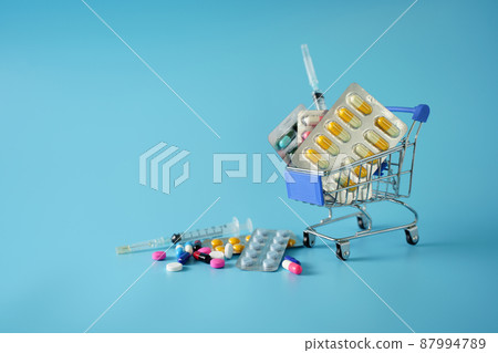 Medicine capsules medicinal pills shopping medicine Creative idea for health care Medicine capsules medicinal pills shopping medicine Creative idea for health care 87994789