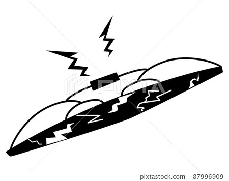 Illustration of a deteriorated wiper 87996909