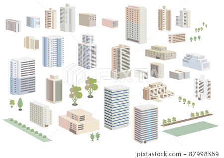 美麗的城市景觀和愉快的生活。創造一個人們可以明亮快樂地生活的城市。 87998369