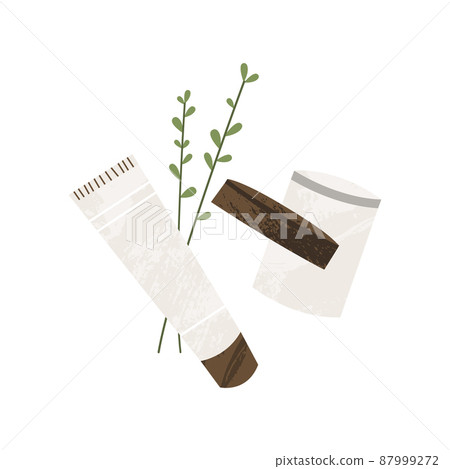 Homeopathy, naturopathy. Complementary, alternative, integrative, holistic medicine. Natural organic herb. Apothecary bottle. Vector flat cartoon illustration Homeopathy, naturopathy. Complementary, alternative, integrative, holistic medicine. Natural organic herb. Apothecary bottle. Vector flat cartoon illustration 87999272