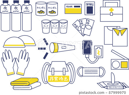 Emergency carry-out bag and set of items inside 87999970
