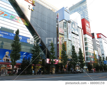 Scenery of Akihabara's Chuo-dori street (near Don Quijote Akihabara store and Animate Akihabara main building) 88000159