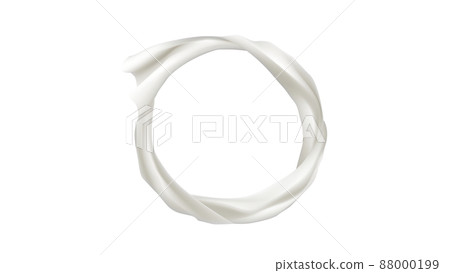 Soft white cloth, circular ring, ring, cutout image Soft white cloth, circular ring, ring, cutout image 88000199
