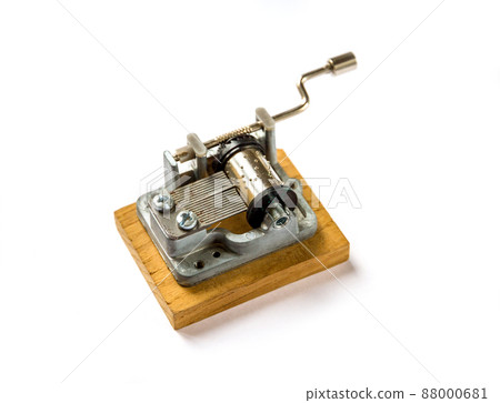 Traditional music box isolated on white Traditional music box isolated on white 88000681