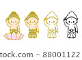 Illustration of cute Buddha, Buddha, Buddha's birth Buddha, Flower Festival (Buddha's Birthday) Illustration of cute Buddha, Buddha, Buddha's birth Buddha, Flower Festival (Buddha's Birthday) 88001122