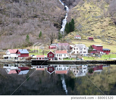 A beautiful villiage in Naeroyfjord, Norway A beautiful villiage in Naeroyfjord, Norway 88001320