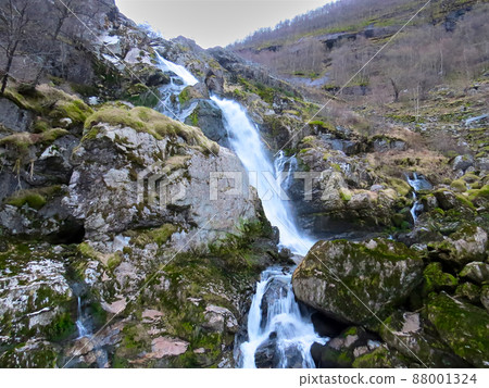 A beautiful waterfall in winter A beautiful waterfall in winter 88001324