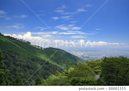 The view from Oyama Afuri Shrine 88001355