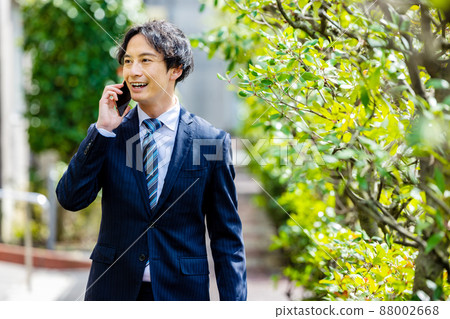 Businessman outdoor business Businessman outdoor business 88002668