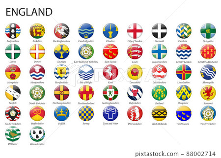 all Flags of regions of England template for your design all Flags of regions of England template for your design 88002714
