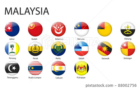 all Flags of regions of Malaysia template for your design all Flags of regions of Malaysia template for your design 88002756