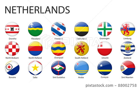 all Flags of regions of Netherlands template for your design all Flags of regions of Netherlands template for your design 88002758