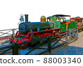 Locomotive trip cutout transparent background oil painting image 88003340
