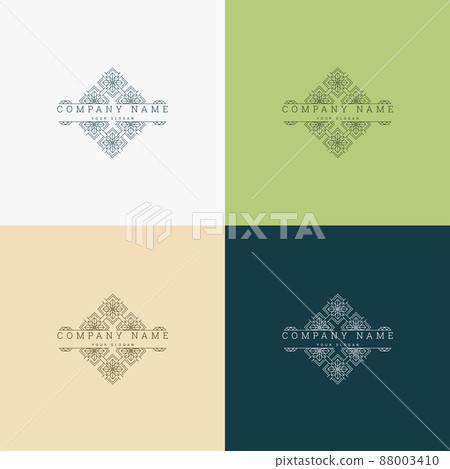 badge mosaic vintage creative logo template design 88003410