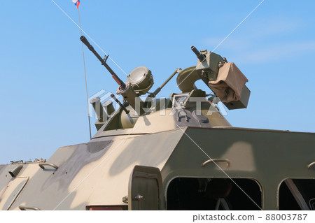 Russian-made BTR-60PB wheeled armored personnel carrier MA-7 turret 88003787