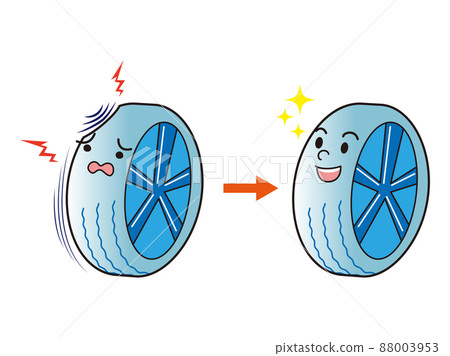 更換磨損輪胎的插圖 更換磨損輪胎的插圖 88003953