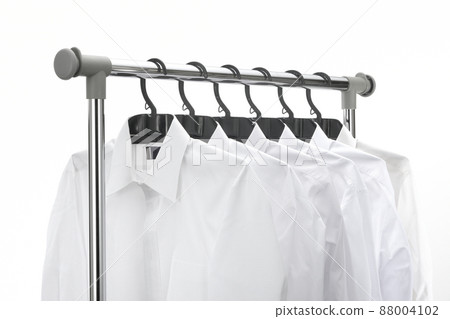 Cleaned shirts and plastic hangers Cleaned shirts and plastic hangers 88004102