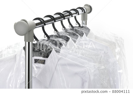Cleaned shirts, plastic hangers, vinyl covers 88004111