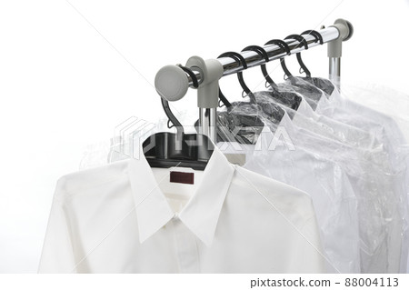Cleaned shirts, plastic hangers, vinyl covers 88004113