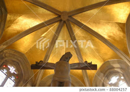 Jesus on the cross, St. Mark church in Zagreb 88004257