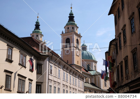 Cathedral of St Nicholas in Ljubljana, Slovenia Cathedral of St Nicholas in Ljubljana, Slovenia 88004734