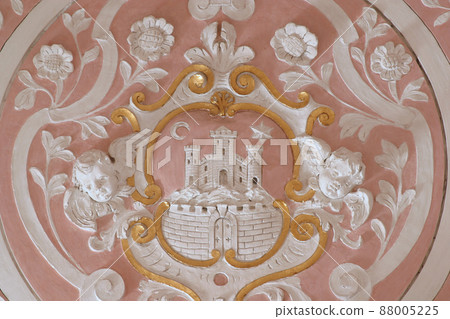 Coat of arms of Zagreb, Saint Catherine church in Zagreb 88005225