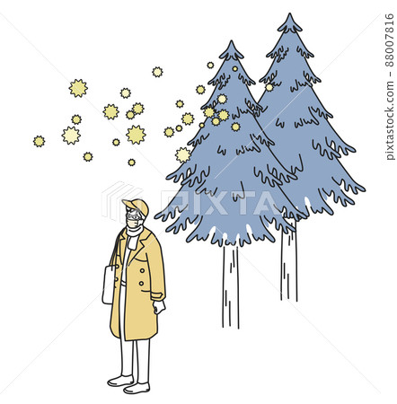 花粉症控制措施的圖像 花粉症控制措施的圖像 88007816