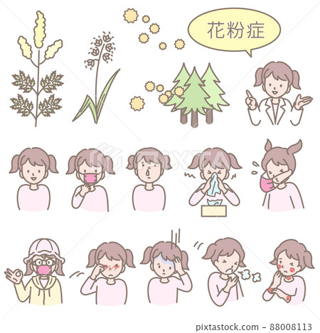 Hay fever symptom set 88008113