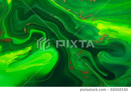 Abstract background with smooth paint wave. Fluid ink wavy lines 88008580